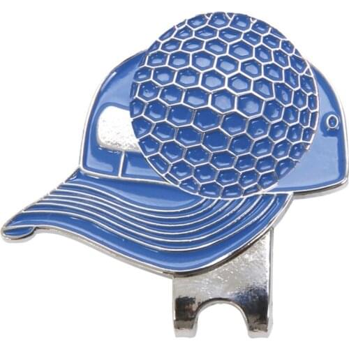Golf Ball Mark with Golf Hat Clip Outdoor Alloy Golf Marker Gloves Pattern Golf Accessories