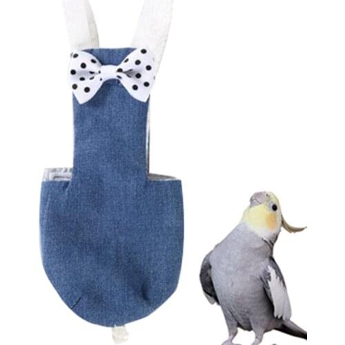 Bird Parrot Diaper Flight Suit Nappy Clothes for Green Cheek Conure Parakeet Cockatiels Pigeons Medium Large Pet Bird