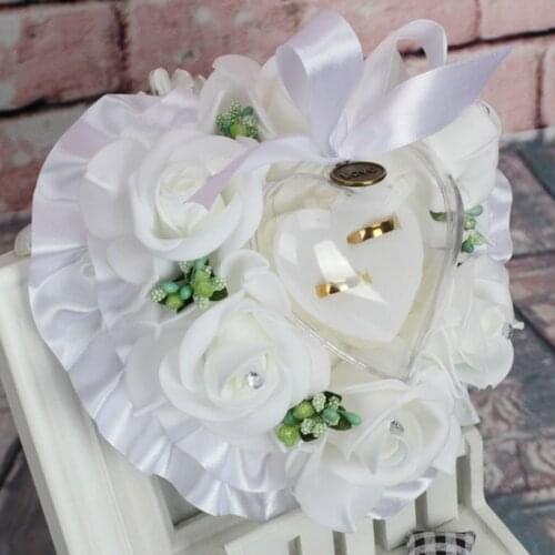 Foam Flower Ring Bearer Pillow for Engagement Wedding Accessories