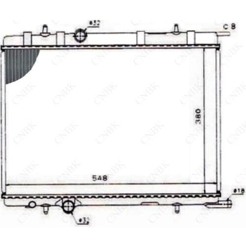 Radiator for Peugeot 307 Aluminum Plastic Water Tank Radiator Another 206 306 406 Can Be Customized All Aluminum