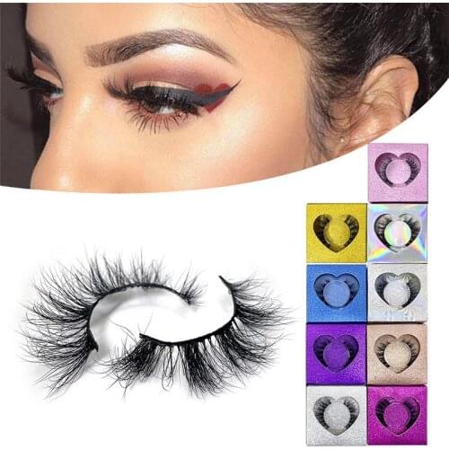 1 Pair 3D Mink False Eyelashes Natural Short Fluffy and Dramatic Fake Lashes Handmade Without Cruel Makeup Eyelash Extension