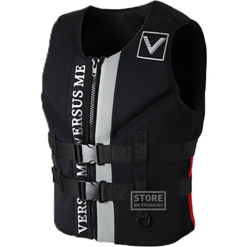 Life Jacket Adults Vest Surf Motorboats Kayak Fishing Vest Wakeboard Rescue Boat Swimming Drifting Life Vest Skis Water Sports