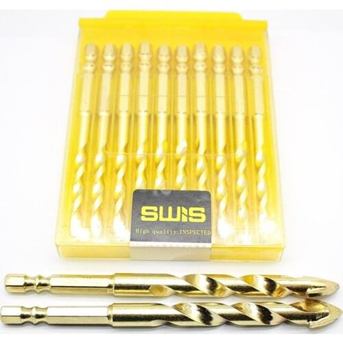 Twist Drill Tungsten Carbide Bit 6mm 8mm 10mm 12mm Tiling Masonry Drilling Drill Bits for Tile Ceramic ement wall