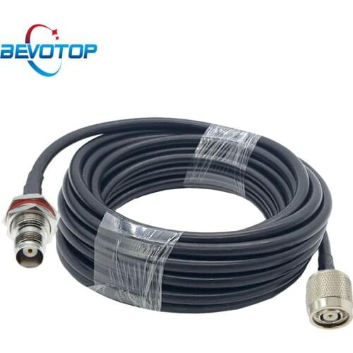 TNC RG58 Pigtail TNC Female to RP-TNC Male RF Extension Cable 50 Ohm Coaxial Jumper Cord 50CM 1M 2M 5M 10M 15M 20M
