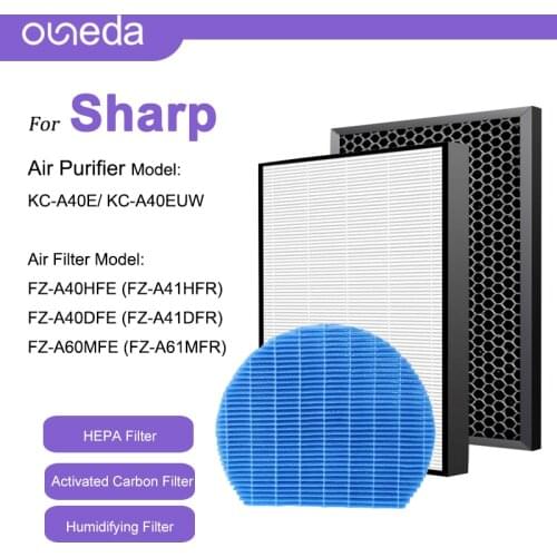 For Sharp Hepa Filter Air Purifier FZ-A40HFE FZ-A40DFE FZ-A60MFE Hudifier Filters KC-A40E Universal Air Filter