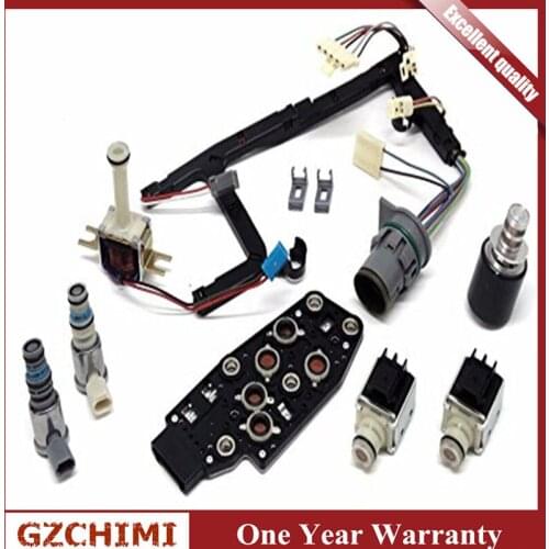 4L60E 7 Piece Solenoid and Wire Harness Kit EPC TCC Shift Manifold 3-2 Fits for G-M 1996-2002 4L60E transmission