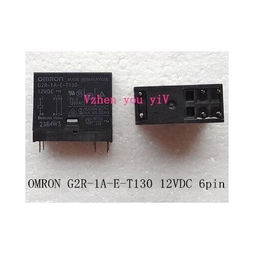 5pcs/for OMRON G2R-1A-E-T130 12VDC 6PINs power relay