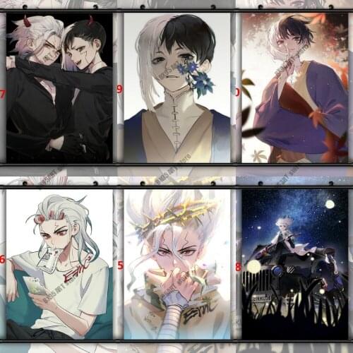 Diamond Embroidery Anime Diamond Painting Dr. STONE Ishigami Senkuu Asagiri Boy Mosaic Cross Stitch Kits Christmas Home Decor