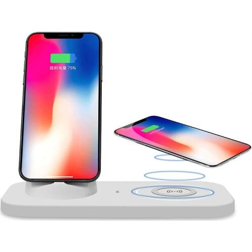 Qi Wireless Charger Dock for Samsung S10 S20 Note 10 20 iPhone 12 11 Pro Max XS XR X 8 Wireless Induction Fast Charging Pad