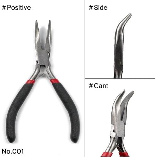 BTFBES 1PC Handle Pliers Multi-function Jewelry Handmade Beading Cable Cutters Mini Pliers Round Flat Long Tools Kit Set DIY