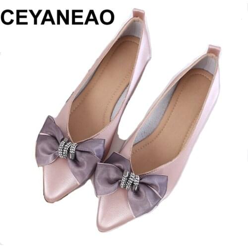 CEYANEAOWomens luxury shoes designers creepers dancer Pointed-toe Shoes Womens loafers Womens Leather Autumn Shoes plus size