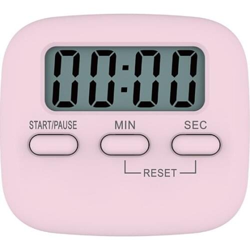 1PC Digital Kitchen Timer Magnetic Backing Stand Countdown Alarm Mini LCD Big Digits Loud Alarm For Cooking Baking Sports Games