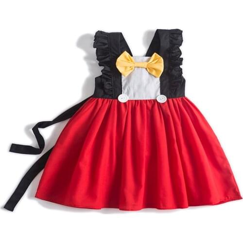 Kids boutique clothes belle dress kids winter clothes princess dress baby girl dress sundress princess peach mickey minnie