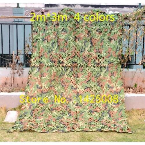 4 colors Camouflage net Camo Blinds Net Cover For Army Military Hunting Camping Military Photography Birdwatching SIZE 2m*3m