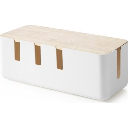 Cable Management Box, Wire Storage Box, Wire Management Concealer Storage Box, Suitable for Home, Office, Kitchen