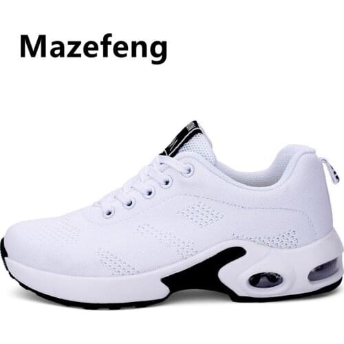 Mazefeng Brand Women Casual Shoes Fashion Breathable Walking Mesh Flat Shoes Sneakers Women 2021 Gym Vulcanized Tenis Feminino