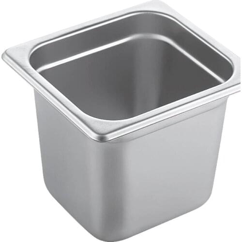 Stainless steel pans thick buffet plate food drive basin ice cream basin square S/S Gastronome Containers with Covers