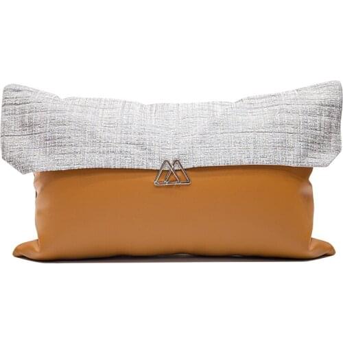 Fashion Cushion Cover Set Orange Beige Decorative Cushions For Living Room Sofa Waist Pillows Home Decor 30x50cm
