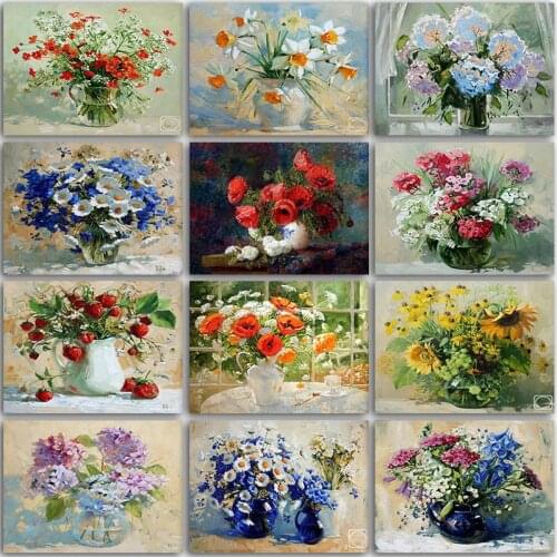 5D Diamond Painting Kit landscape flower rose orchid lily Full Square&Round embroidery mosaic Cross stitch Paint home decor art