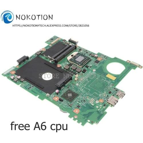 NOKOTION CN-0NKG03 0NKG03 NKG03 For DELL Inspiron M5110 15R Laptop Motherboard Socket FS1 DDR3 free A6 cpu