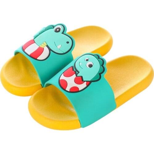 Barefoot Shoes Kids Dinosaur Cartoon Girls Children Bathroom Slippers Boys Clog Flip Flop Baby Home Footwear Beach Slippets Kids
