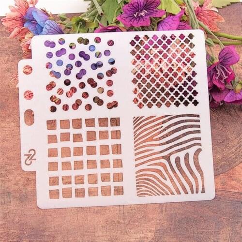14.1*13 embellish scrapbook stencils spray plastic mold shield DIY cake hollow Embellishment printing lace ruler Easter