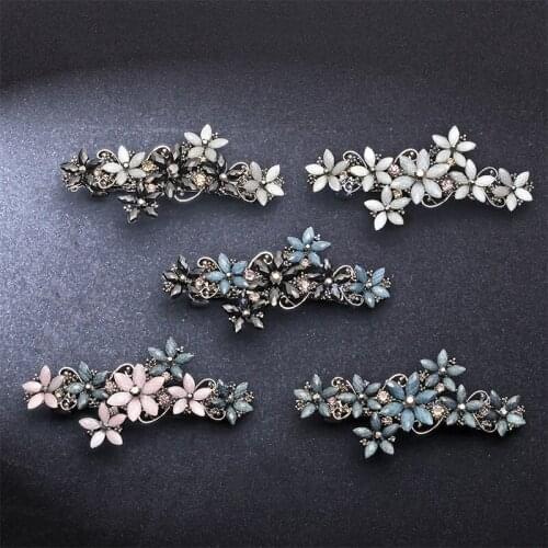 Hair Clips for Women Fashion Simple Flower Hairpin Retro Elegant Exquisite Geometry Head Accessories Jewelry Wholesale