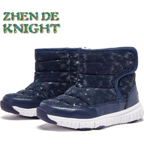 Winter Shoes Children Snow Boots For Girls Rubber Kids Toddlers Boys 2021 Autumn Casual Warm Fashion Anti-slip Cotton Sneakers