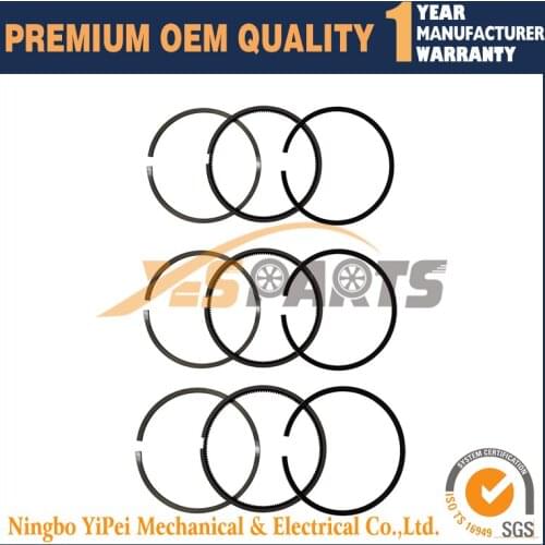 3 set Piston Ring STD 78mm for KUBOTA D1105