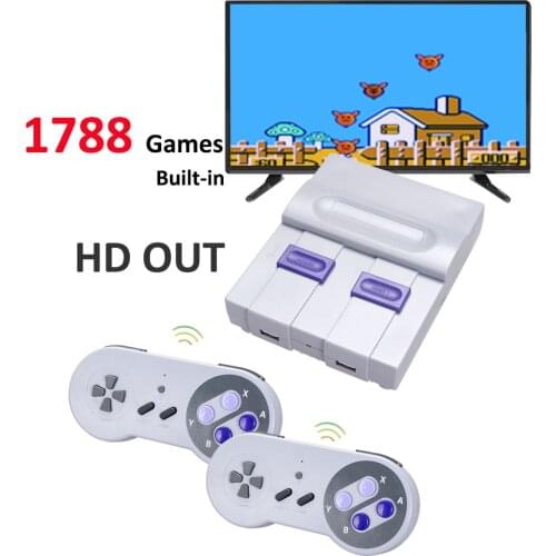 32 Bit Mini TV Game Console With 1788 Retro Classic Juegos HD Out Wireless Video Gaming Consola For FC Arcade Save Add Games