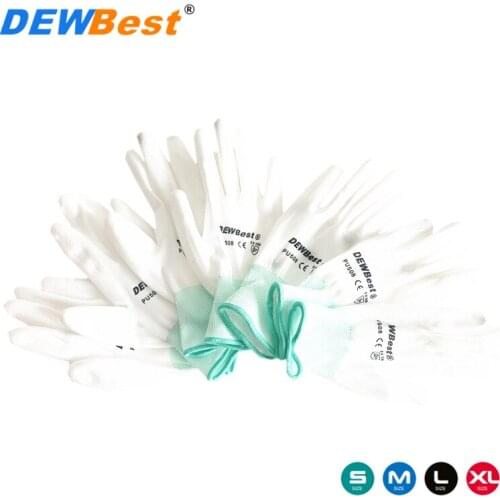 3MOEM PU Nitrile Safety Coating Nylon Cotton Work Gloves Palm Coated Gloves Mechanic Working Gloves have CE EN388