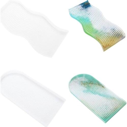 Large Base Tray Mold Cement Resin Mold for DIY Home Decoration Crystal Epoxy Resin Mold Casting Silicone Handmade Making Tools