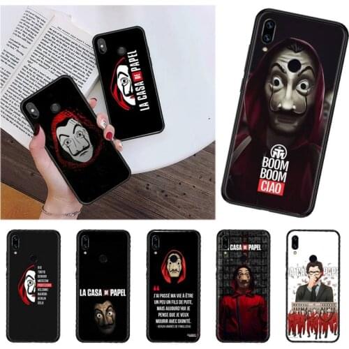Spain TV Money Heist House Paper Phone Case For Xiaomi Redmi Note 4 X 5 6 7 8 pro 6A