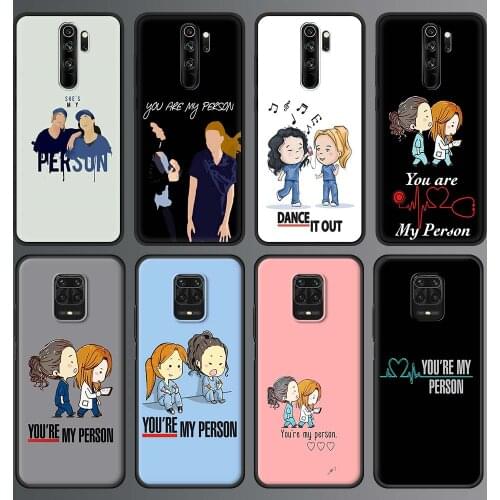 Phone Case for Xiaomi Redmi Note 9S 8 Pro 9 10 8T 7 9C 9A 7A 8A K40 Pro Soft Silicone TPU Back Cover Greys Anatomy You're My