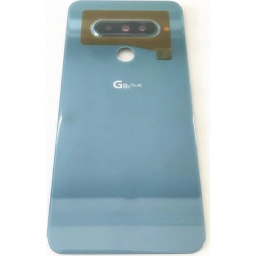 For LG G8S ThinQ LMG810 LM-G810 LMG810EAW Original Glass Battery Back Cover Door Rear Housing with Camera Lens