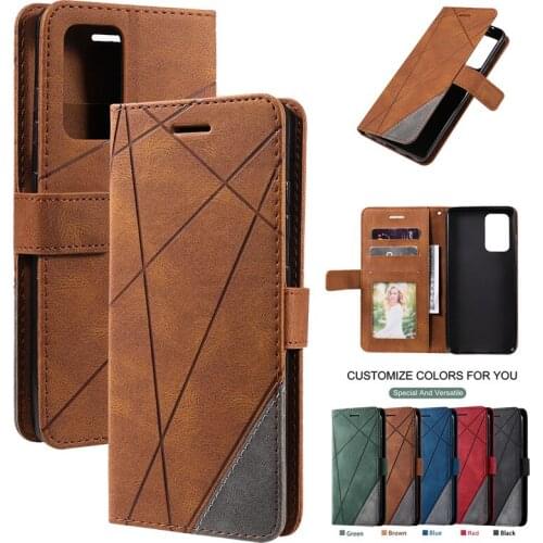 For Samsung Galaxy A52 5G Case Flip Leather Wallet Phone Funda SM-A526B SGH-N378 6.5inch Geometric Cover Card Holder Kickstand