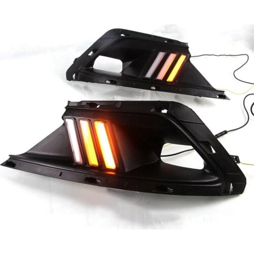For 16-18 Years Toyota Corolla Twin Engine Daytime Running Light Turning Streamer rgb led drl strip daytime running light