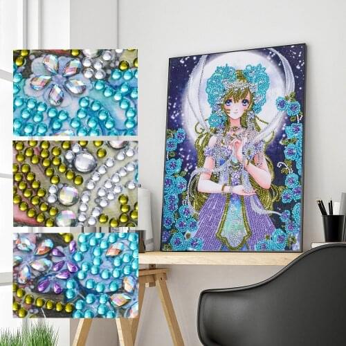 Hot Sale Diamond Painting Cross Stitch 5D DIY Special Shaped Diamond Painting Beauty Embroidery Mosaic Kits Home Decoration