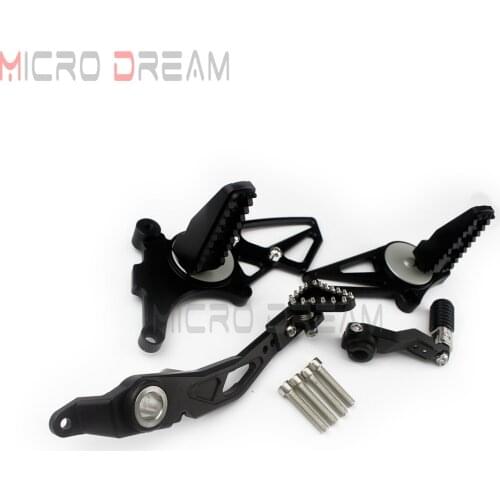 Rear Footrest Foot Peg Pegs Sets For BMW R NineT R9T Black Adjustable Brake Gear Shifter Pedal Control Lever Footpegs Kits 2014-2018