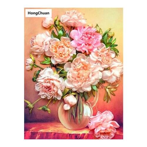 Beautiful flower retro mural 5D DIY round/square diamond painting embroidery mosaic cross stitch home decoration new year gift