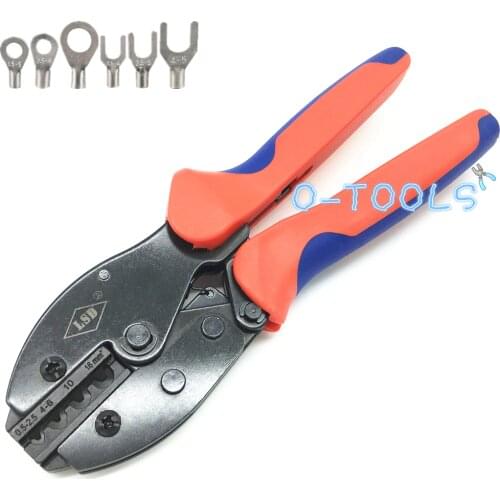 LY-0516 Multi crimping range cable lug crimping tools 0.5-16mm² ratchet non-insulated terminal crimping pliers 22-6AWG