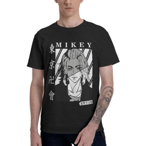 Tokyo Revengers Anime T-Shirts Men Novelty T Shirts Short Sleeve Mikey and Draken Sano Manjiro Tshirts Cotton Tee Tops Clothes