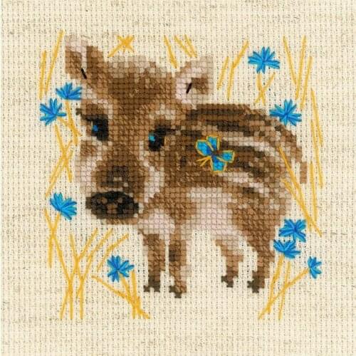 Riolis 1756 Little bear 20-20 Cross stitch kits Cross Stitch Kit Packages Counted Cross-Stitching Kits Cross stich Painting Set