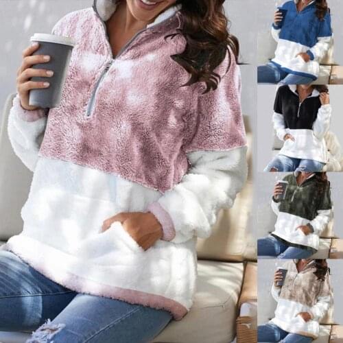 Autumn Coat Patchwork Contrast Color Loose Thermal Autumn Hooded Coat for Winter Plus Size 5XL