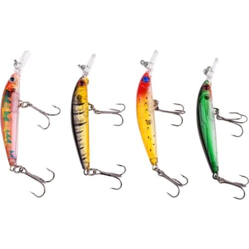 4pcs Swimbait 3D Fishing Eyes Hard Bait Fishing Lures Built-in Steel Ball Fishing Baits for Saltwater Freshwater Fishing