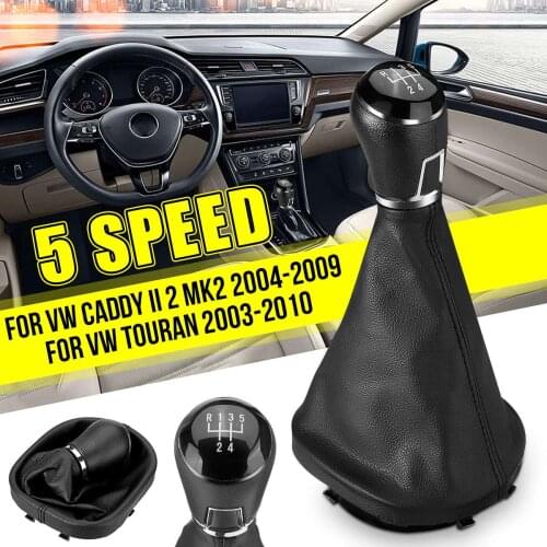 1PC 5/6 Speed Gear Shift Knob Gearstick Gaiter Boot For VW Touran 2003-2010 Caddy MK2 2004 2005 2006 2007 2008 2009