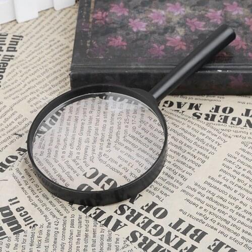 90mm Handheld Magnifier 5X Reading Map Newspaper Magnifying Glass Jewelry Loupe