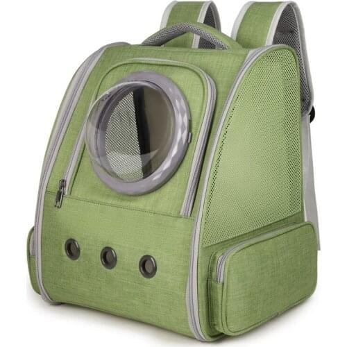 Folding Pet Carriers Breathable Shoulder Bag Outdoor Backpack for Small Cats Dogs Transparent Travel Space Capsule Pet Supplies