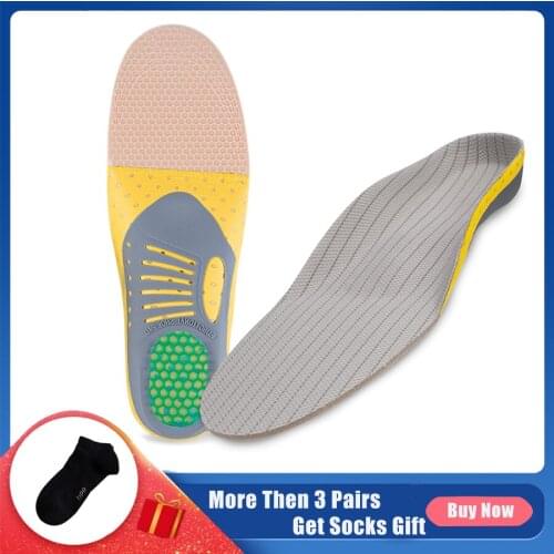 Sport Orthotics Insoles flat foot Health Damping Sole Pad Foot Arch Support Pad Plantar Fasciitis Feet Care Running Insoles