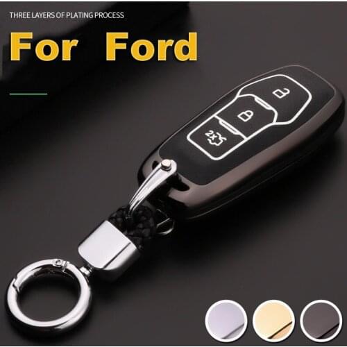Luminous Leather Car-Styling Key Cover Case for Ford Focus 2 3 ST MK2 MK3 MK4 Mondeo Fiesta Ecosport Kuga Escape Explorer Ranger